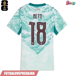 Lacne Ženy Futbalové dres Portugalsko Pedro Neto #18 MS 2026 Krátky Rukáv - Preč